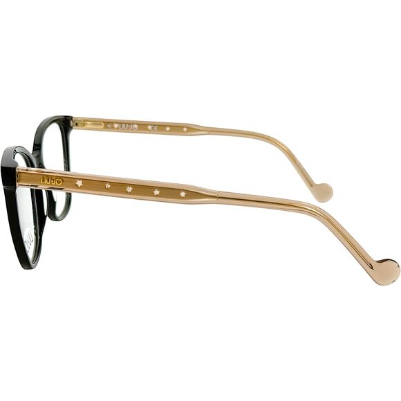 LIU JO LJ2723 Womens Plastic Eyeglass Frame 001 Ebony 52-17 Spring Hinges w Case